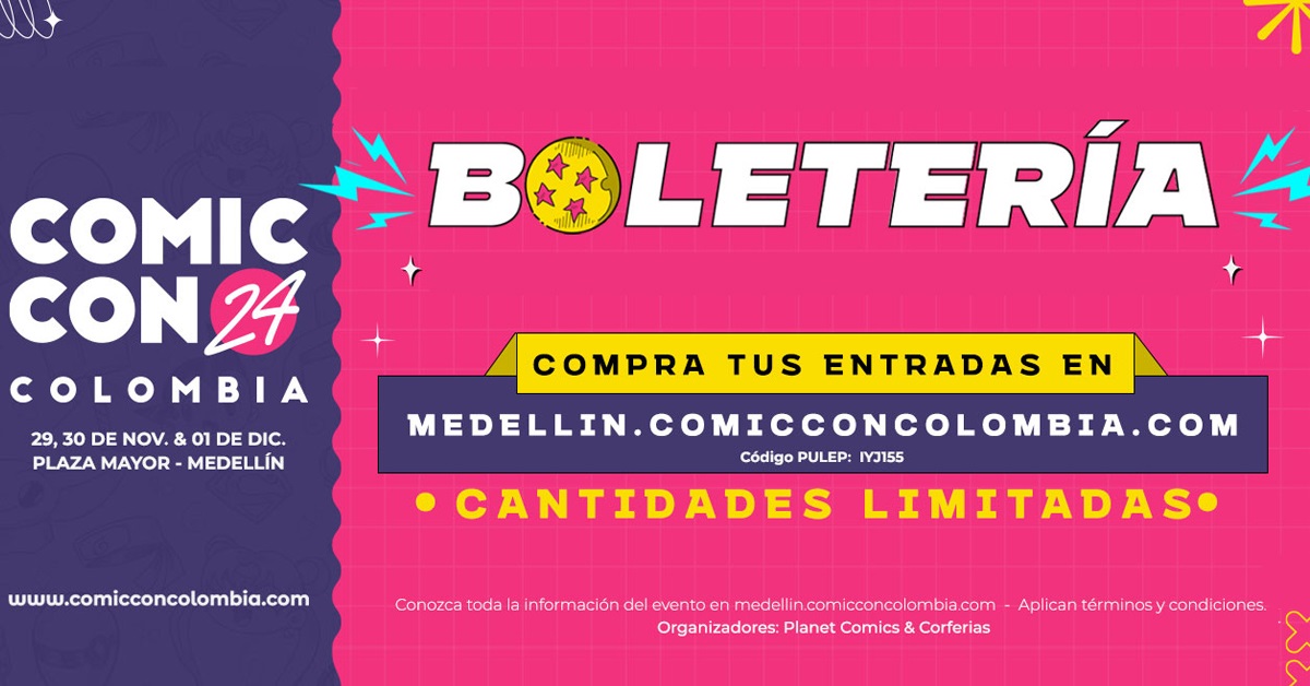 Comic Con Medellín en Medellín, 27 al 29 de noviembre de 2026